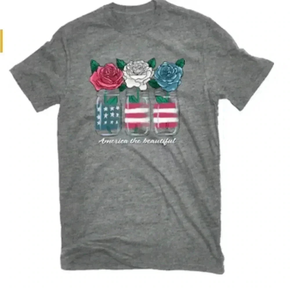 American Tee Graphite- Large